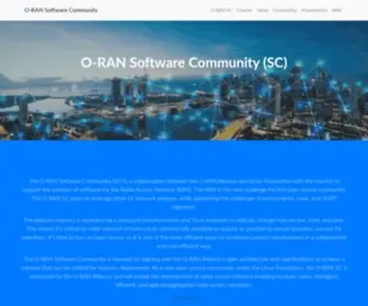 O-Ran-SC.org(The O) Screenshot