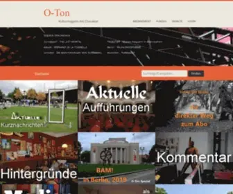 O-Ton.online(Musiktheater) Screenshot