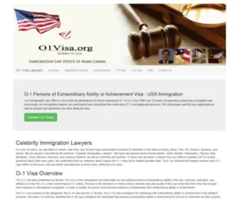 O1Visa.org(The O) Screenshot