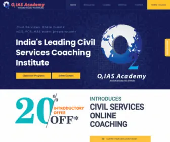 O2Iasacademy.in(O2 IAS Academy) Screenshot