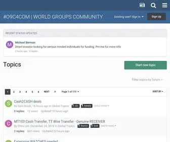 O9C4.com(WORLD GROUPS COMMUNITY) Screenshot