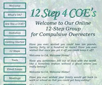 OA12Step4Coes.org(12 Step 4 COE's) Screenshot