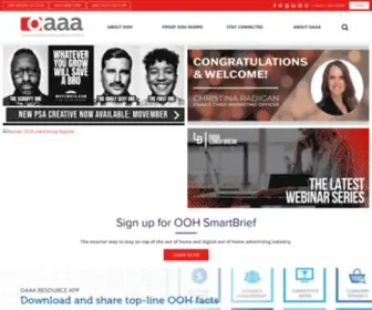 Oaaa.org(Out of Home Advertising Association of America) Screenshot