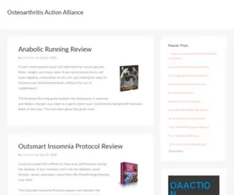 Oaaction.org(Osteoarthritis Action Alliance) Screenshot