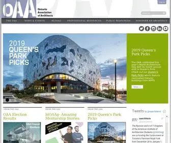 Oaa.on.ca(The Ontario Association of Architects) Screenshot