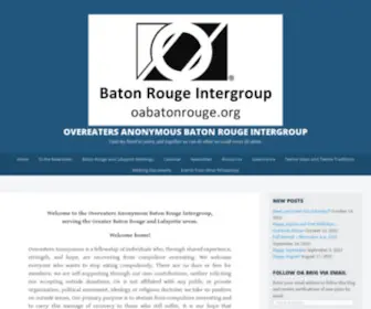 Oabatonrouge.org(Overeaters Anonymous Baton Rouge Intergroup) Screenshot