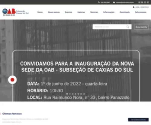 OABCAxias.org.br(OAB Caxias) Screenshot