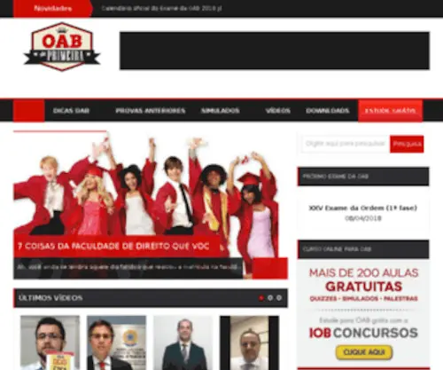 Oabdeprimeira.com.br(OAB de Primeira) Screenshot