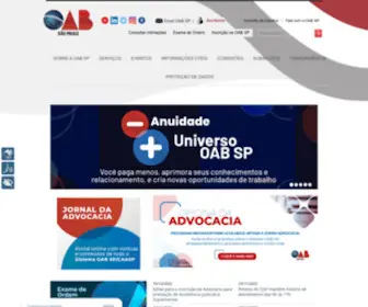 Oabsp.org.br(Página Inicial) Screenshot