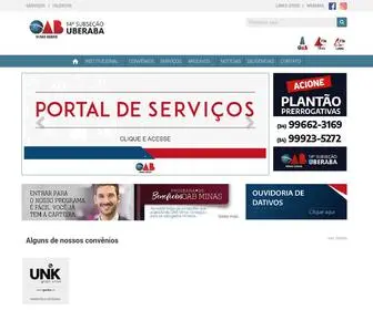 Oabuberaba.org.br(A OAB) Screenshot