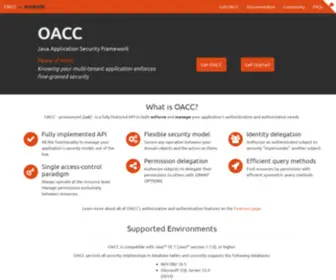 OaccFramework.org(Java Application Security Framework) Screenshot