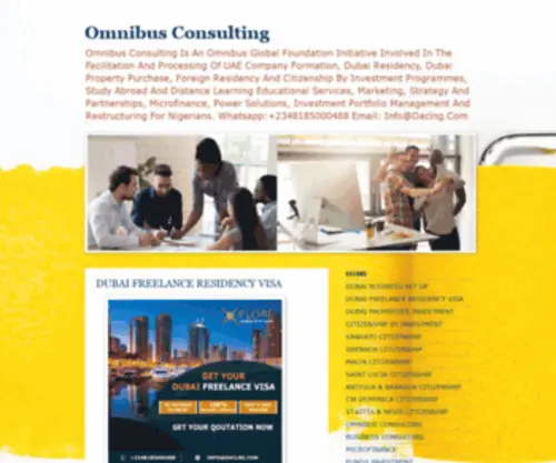 Oaclng.com(Omnibus Consulting LLC) Screenshot