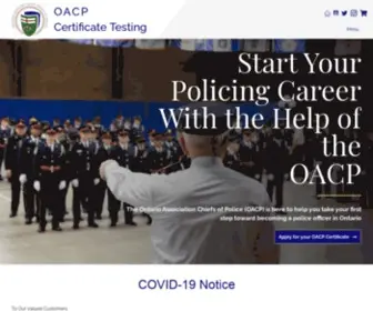 OacPcertificate.ca(OACP Certificate Testing) Screenshot