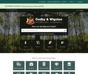 Oadby-Wigston.gov.uk(Oadby and Wigston Borough Council) Screenshot