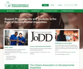 Oadd.org(Ontario Association on Developmental Disabilities) Screenshot