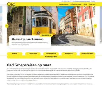 Oadgroepsreizenopmaat.nl(Oad Groepsreizen) Screenshot