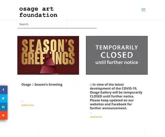 Oaf.cc(Osage Art Foundation) Screenshot