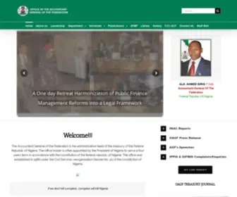 Oagf.gov.ng(Office of the Accountant General of the Federation) Screenshot