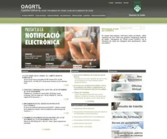 Oagrtl.cat(Benvinguts al web de l'OAGRTL) Screenshot