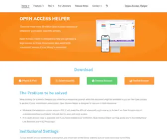 Oahelper.org(Open Access Helper) Screenshot