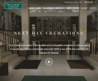 Oahucemetery.org(Oahu Cemetery Association) Screenshot