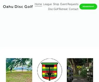 OahudiscGolf.com(Oahu Disc Golf) Screenshot