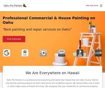 Oahupropainters.com(Oahu Pro Painters) Screenshot