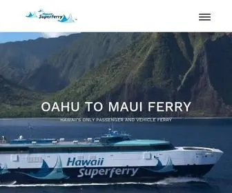 Oahutomaui.com(The Hawaii Superferry) Screenshot