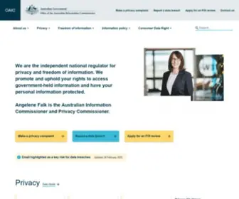 Oaic.gov.au(Home — OAIC) Screenshot