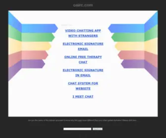 Oairc.com(OAIRC LTD) Screenshot