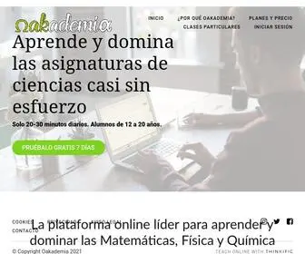 Oakademia.com(Inicio) Screenshot