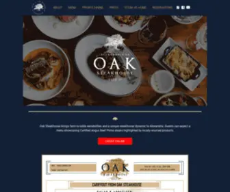 Oakalexandria.com(Oak Steakhouse) Screenshot