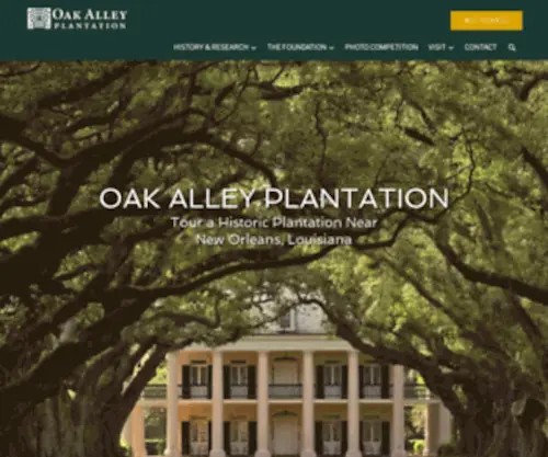 Oakalleyplantation.org(Oak Alley Foundation) Screenshot