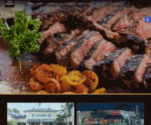 Oakandembersteakhouse.com(Oak & Ember) Screenshot