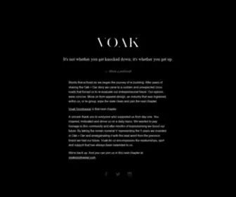 Oakandoar.com(Voak Sportswear is the next chapter) Screenshot