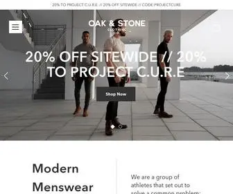 Oakandstoneclothing.com(Oak & Stone Clothing Co) Screenshot