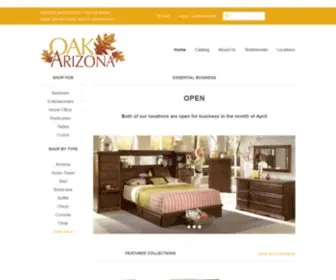 Oakarizona.com(Oak Arizona Furniture) Screenshot