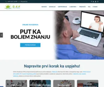 Oak.ba(Online Kursevi i Edukacije) Screenshot