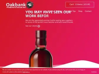 Oakbankproducts.com(Premium bottle sealing wax for dipping and sealing bottles in wax. The wax) Screenshot