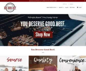 Oakbarnbeef.com(Oak Barn Beef) Screenshot