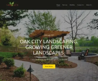 Oakcitylandscaping.com(Oak City Landscaping) Screenshot