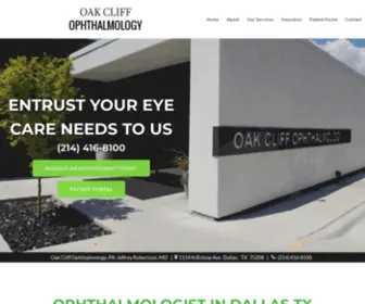 Oakcliffeyes.com(Ophthalmologist in Dallas TX) Screenshot