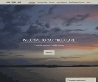 Oakcreeklake.org(Oak Creek Lake) Screenshot