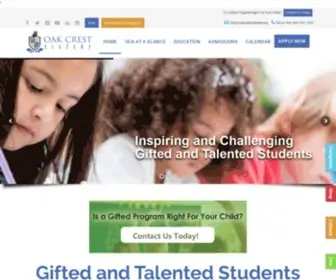 Oakcrestacademy.org(Gifted and Talented Students) Screenshot
