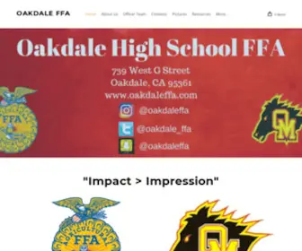 Oakdaleffa.com(OAKDALE FFA) Screenshot