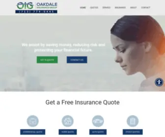 Oakdaleinsurance.com(Our insurance agency) Screenshot