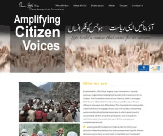 Oakdf.org.pk(Omar Asghar Khan Foundation) Screenshot