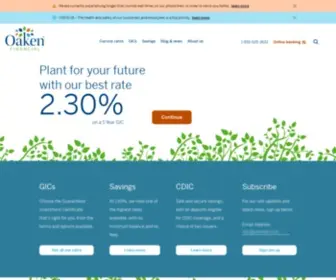 Oaken.com(Oaken Financial) Screenshot