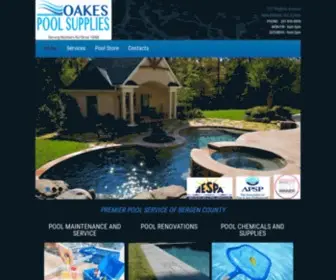 Oakespools.com(Oakes Pool Supplies) Screenshot