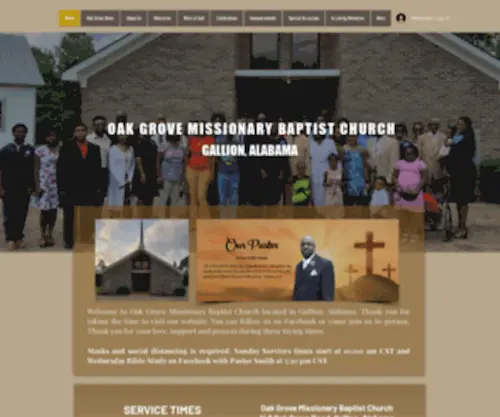 Oakgrovembaptist.org(Oak Grove Missionary Baptist Church) Screenshot